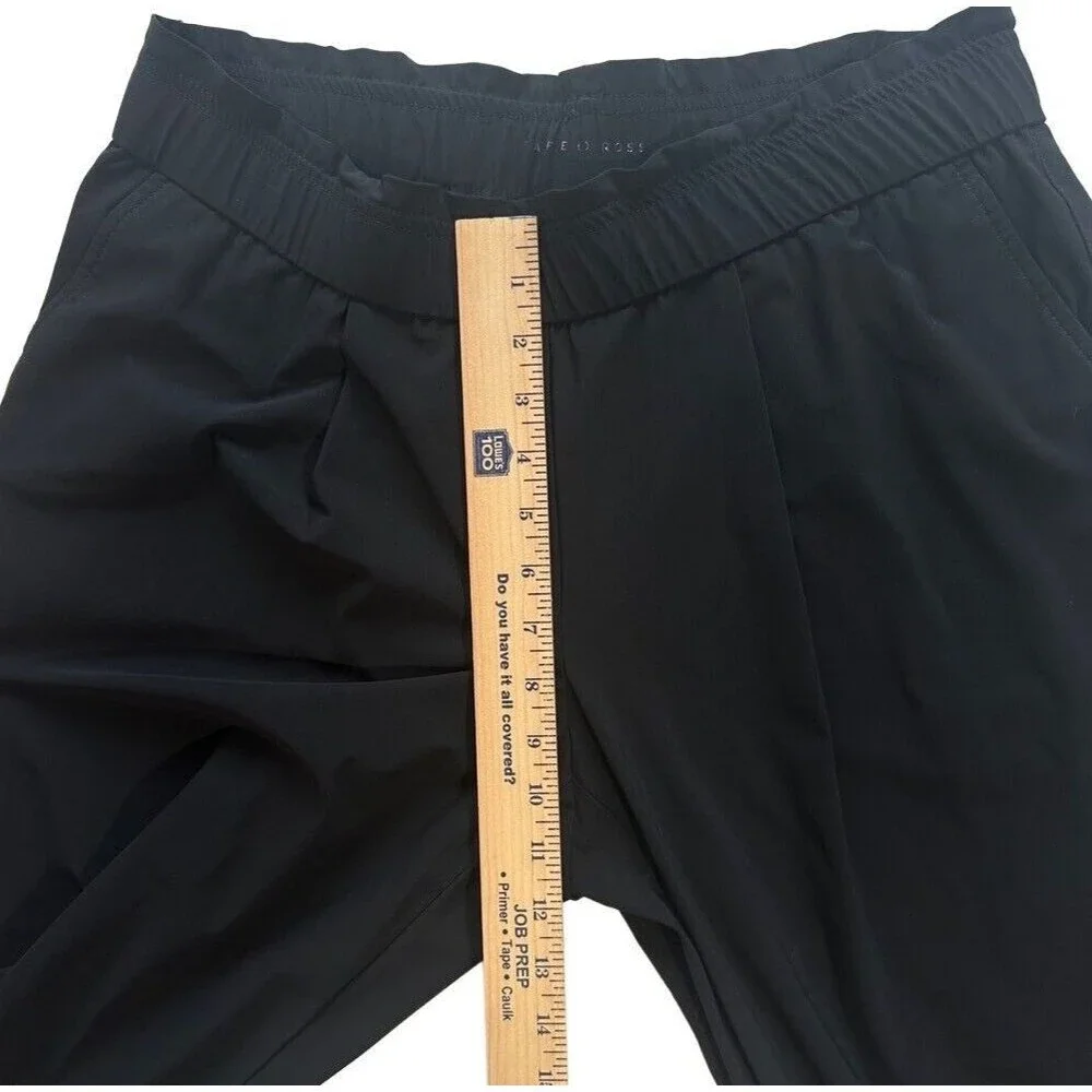 Raffaello Rossi Mimi 7/8 Pant Black Ankle Pull On Straight Leg Size 42 M US 12